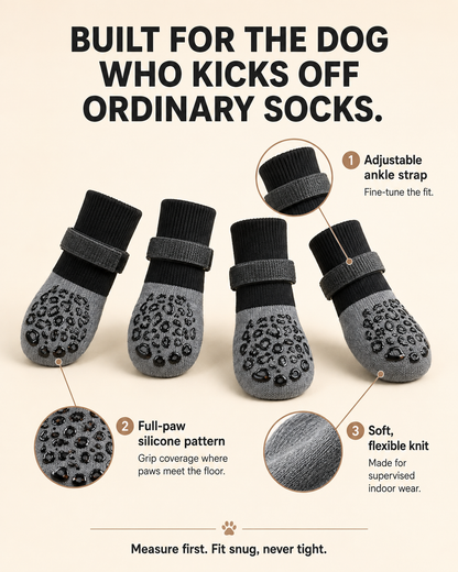 SecureStep full paw traction and adjustable strap details