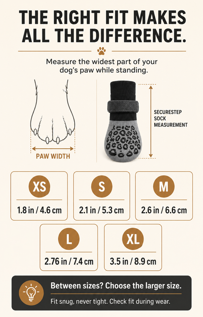 EverPaws SecureStep size guide